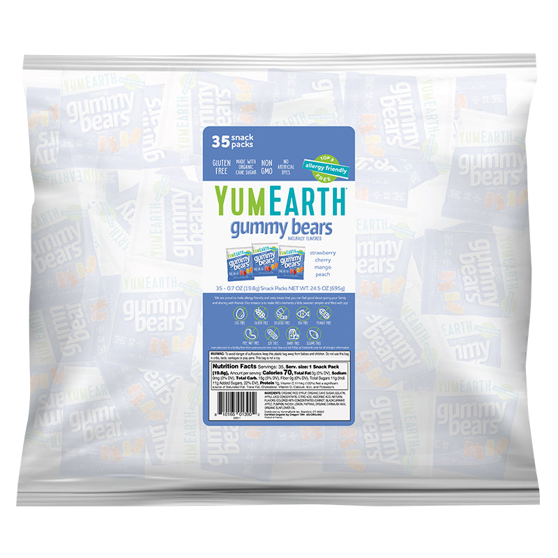 Yum Earth Gummy Bears 19.8g (Pack of 35)