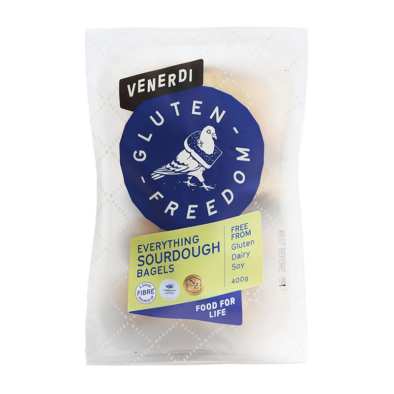 Venerdi Gluten Freedom Everything Sourdough Bagels 400g