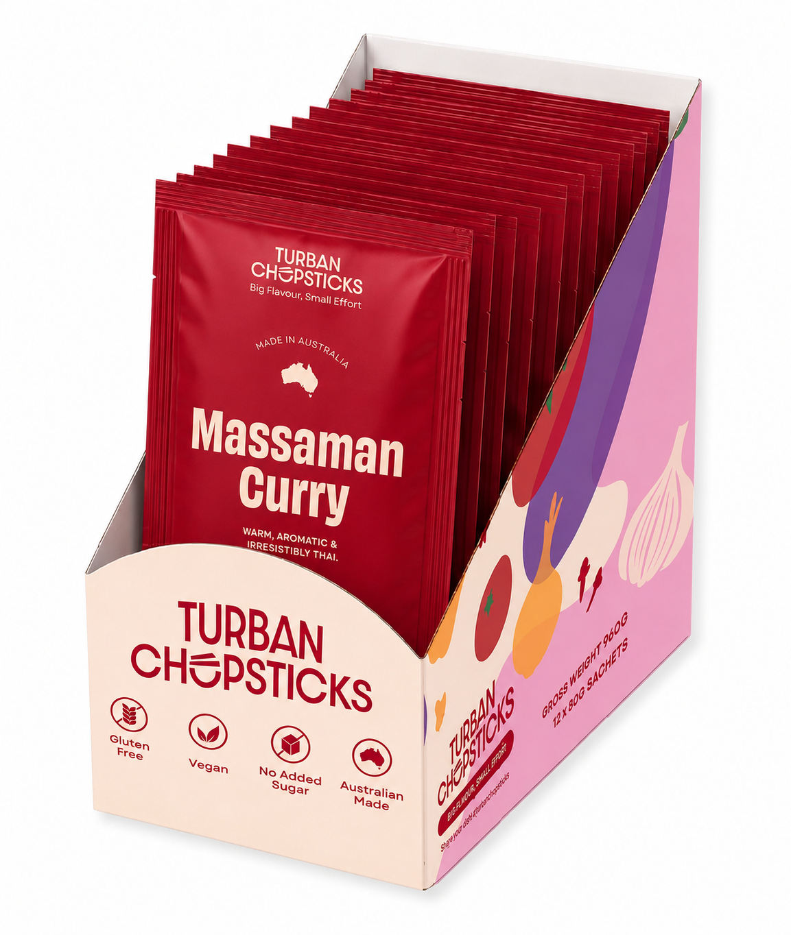 Turban Chopsticks Curry Paste Massaman Curry 80g