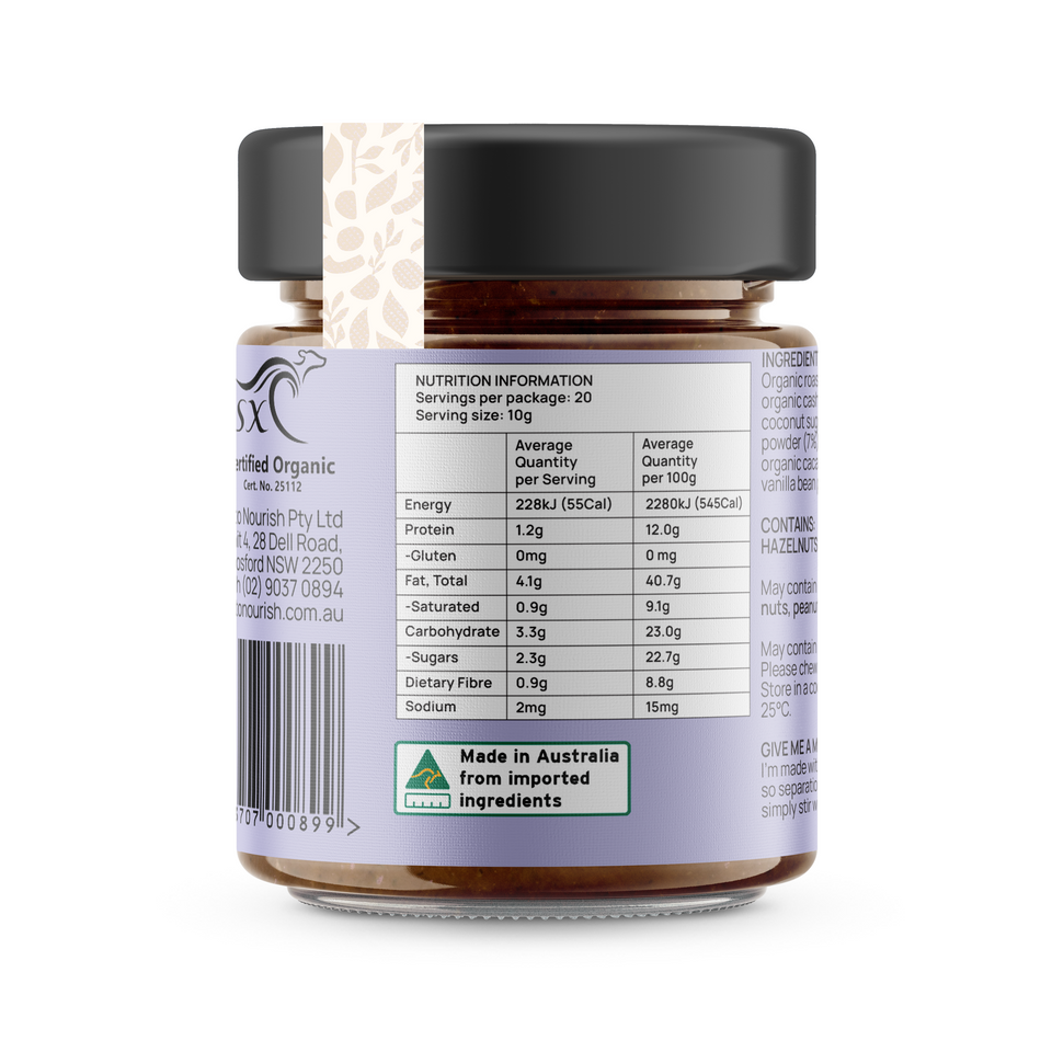 Food to Nourish Chocolate Hazelnut Spread 200g