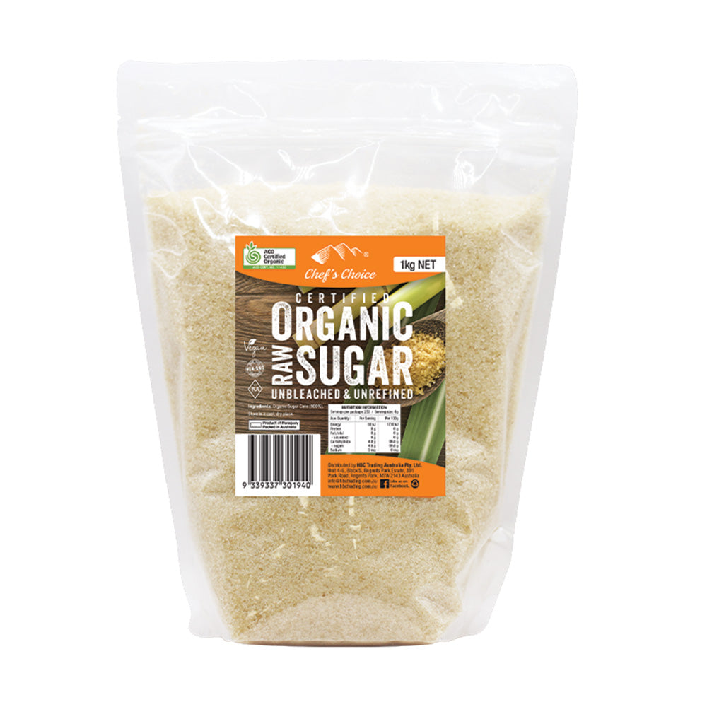 Chef's Choice Organic Raw Sugar 1kg
