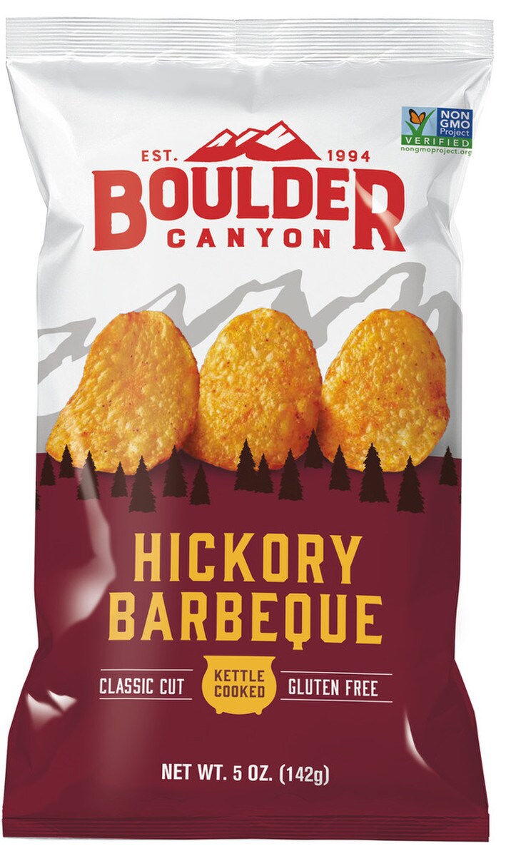 Boulder Canyon Hickory BBQ Chips 142g