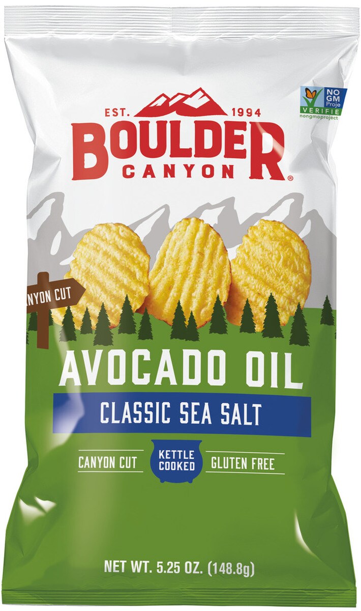 Boulder Canyon Avocado Oil Chips - Sea Salt 149g