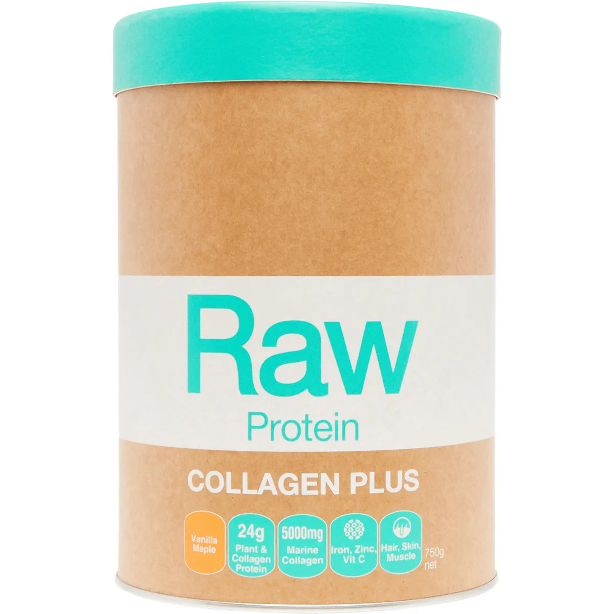 Amazonia Raw Protein Collagen Plus Vanilla Maple