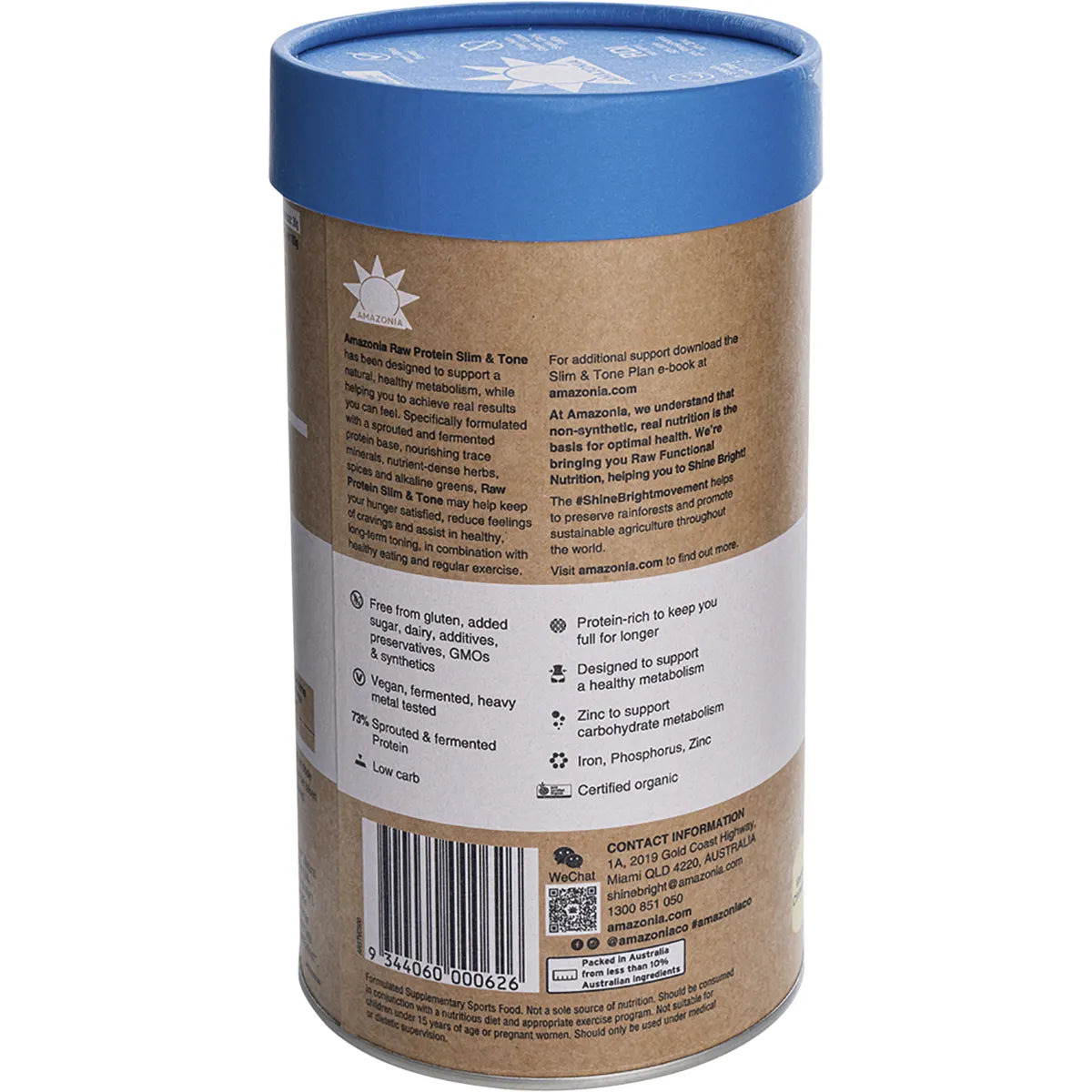 Amazonia Slim and Tone Protein Vanilla & Cinnamon 500g