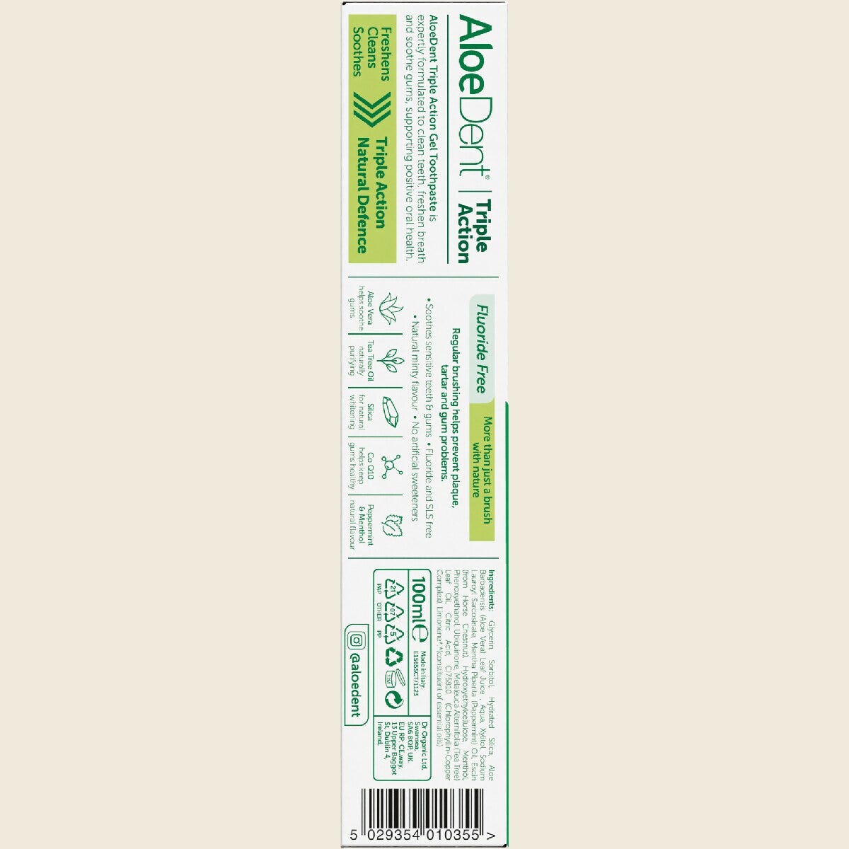 Aloe Dent Triple Action Toothpaste 100ml