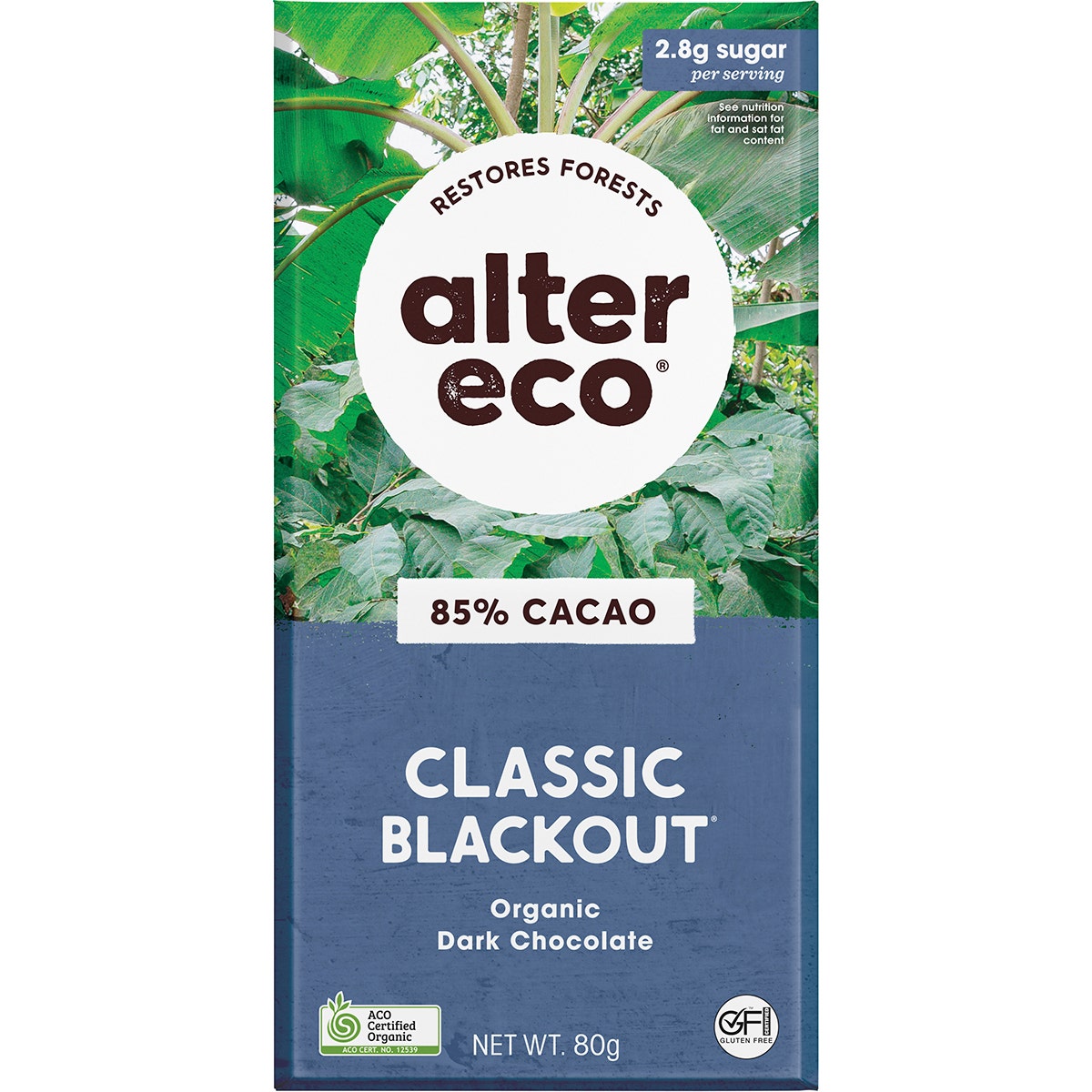 Alter Eco Chocolate Organic Dark Classic Blackout 80g