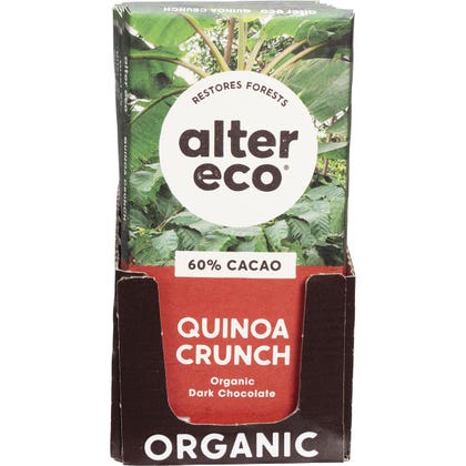 Alter Eco Chocolate Organic Dark Quinoa Crunch 80g