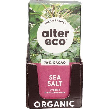 Alter Eco Chocolate Organic Dark Sea Salt 80g