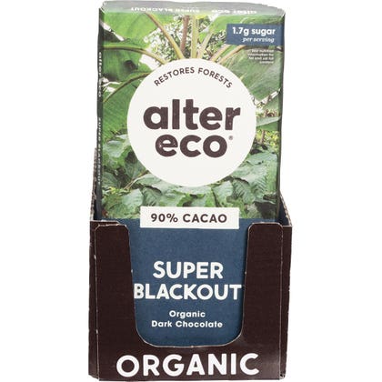 Alter Eco Chocolate Organic Dark Super Blackout 75g