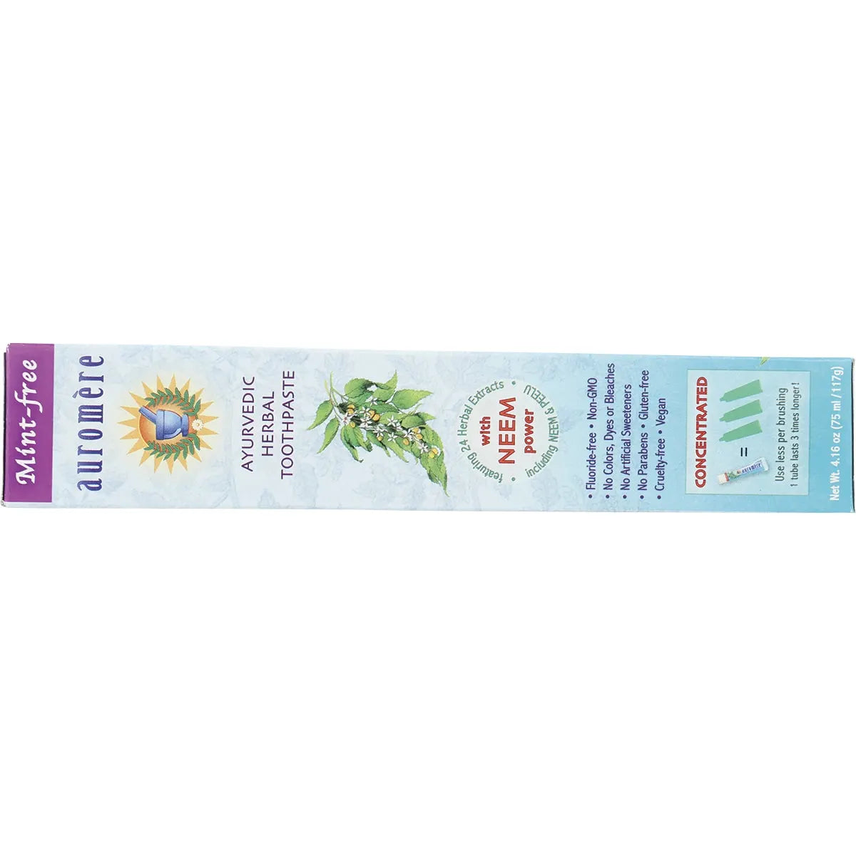 Auromere Mint Free Toothpaste 117g x 6