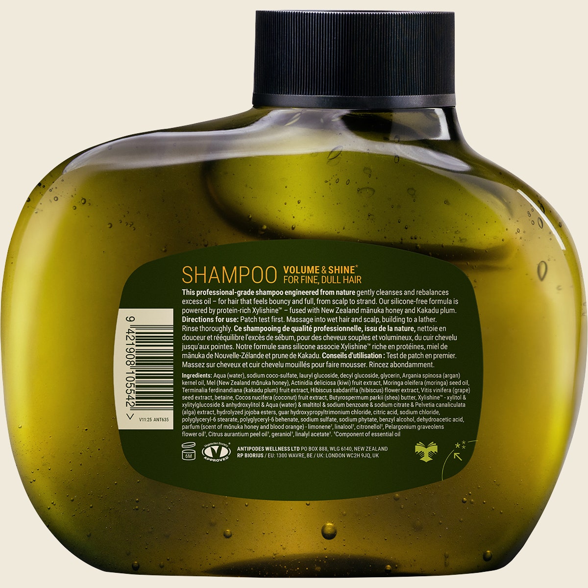 Antipodes Manuka + Orange Volume & Shine Shampoo 340ml Back