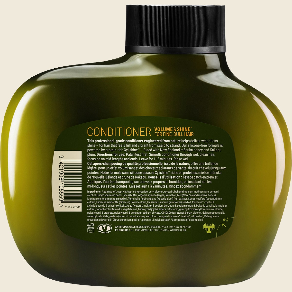 Antipodes Manuka + Orange Volume & Shine Conditioner 340ml Back