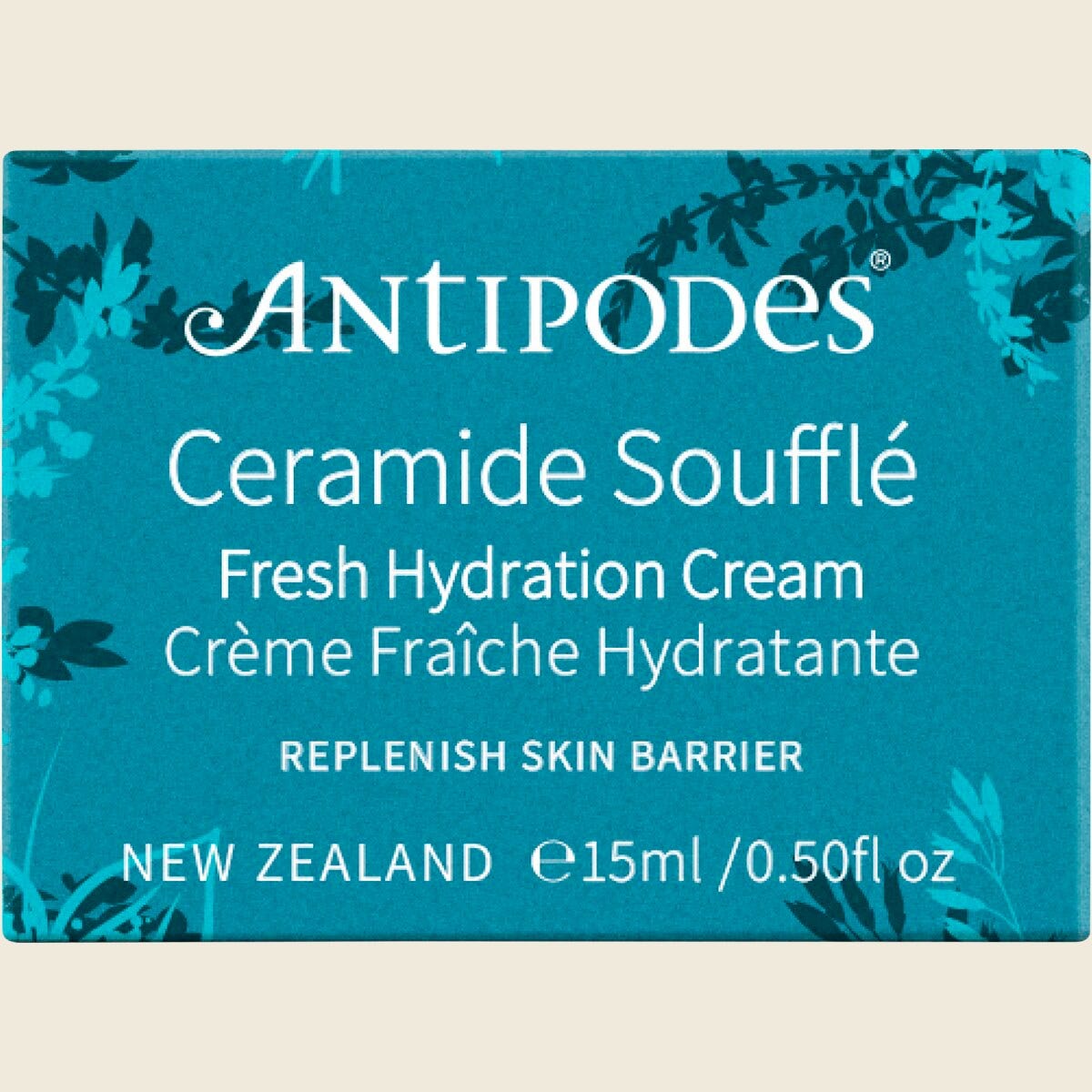 Antipodes Ceramide Souffle Fresh Hydration Cream Mini 15ml Box Front