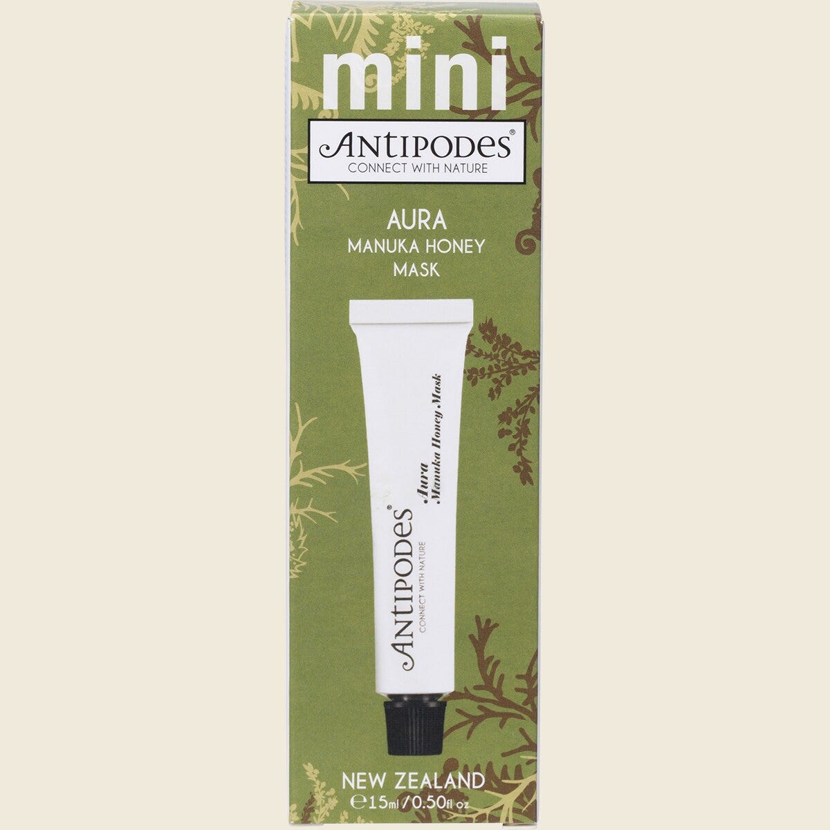 Antipodes Aura Manuka Honey Mask Mini 15ml Box Front