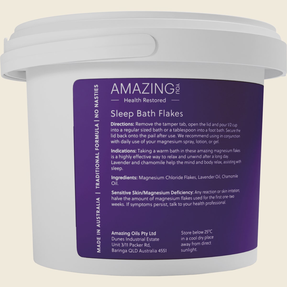 Amazing You Magnesium Sleep Bath Flakes With Lavender & Chamomile 2kg