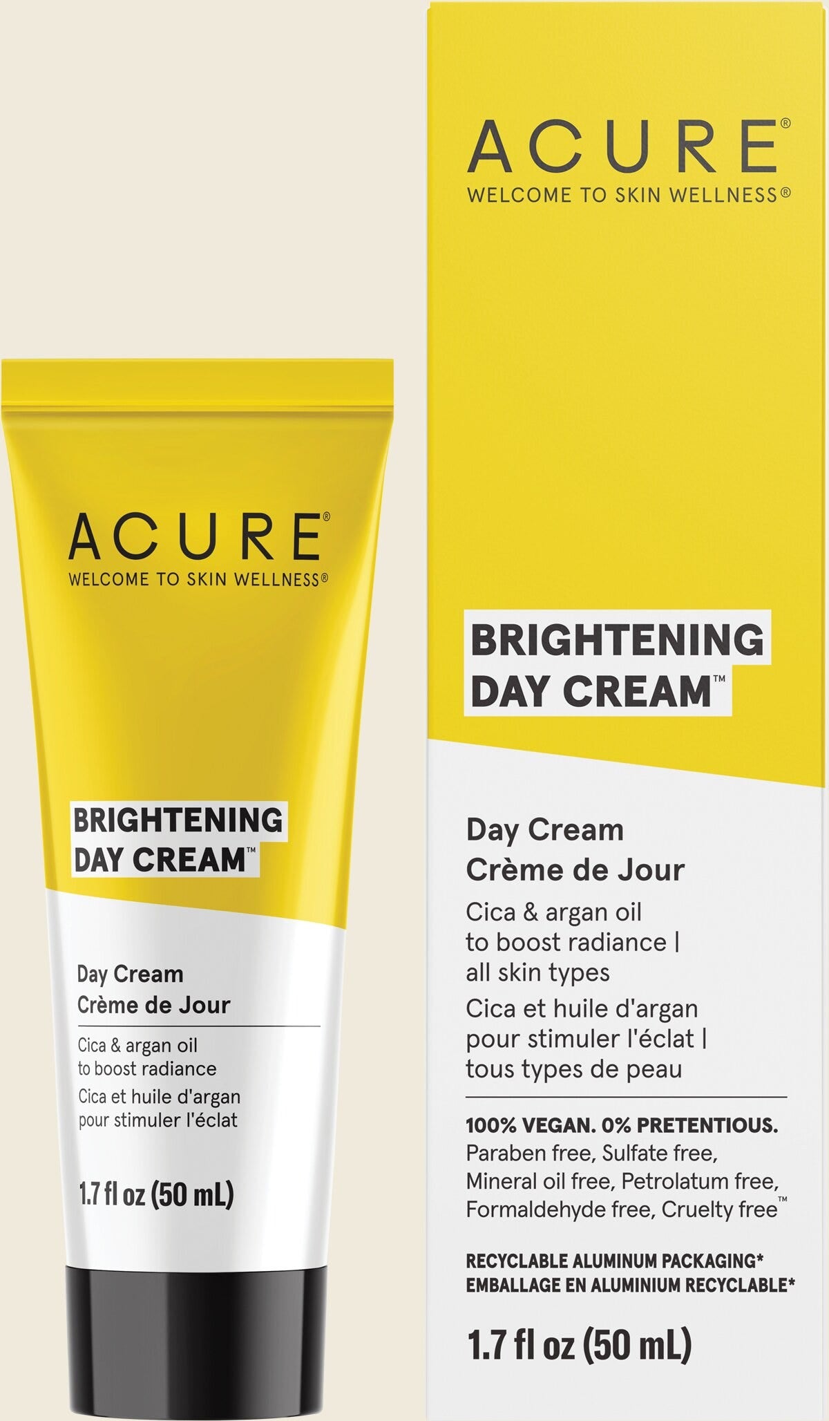 Acure Brilliantly Brightening Day Cream - 50ml