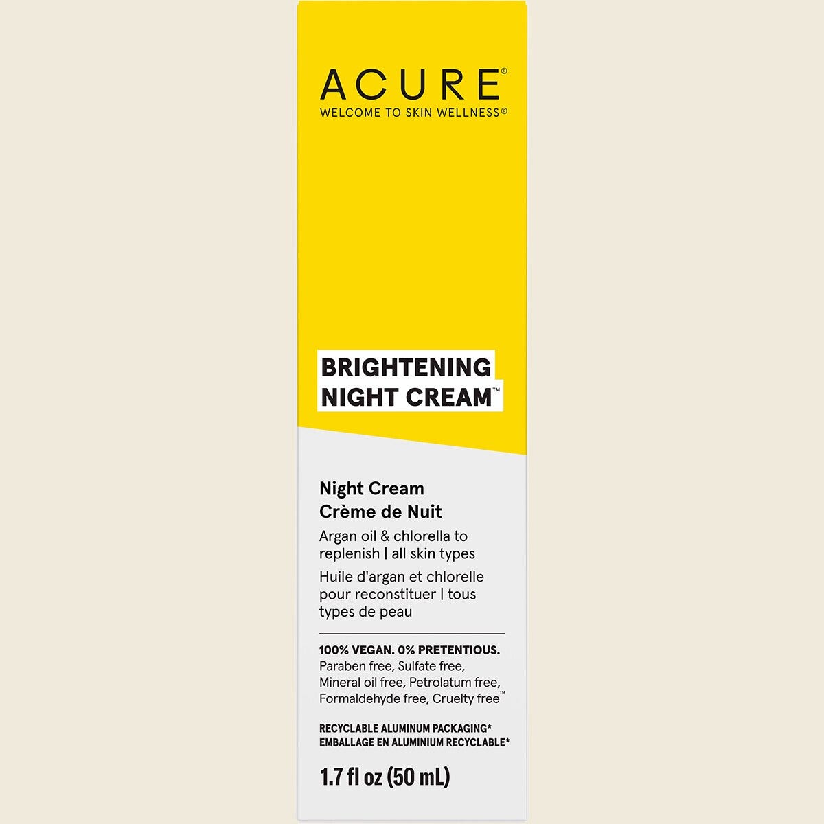 Acure Brilliantly Brightening Night Cream - 50ml