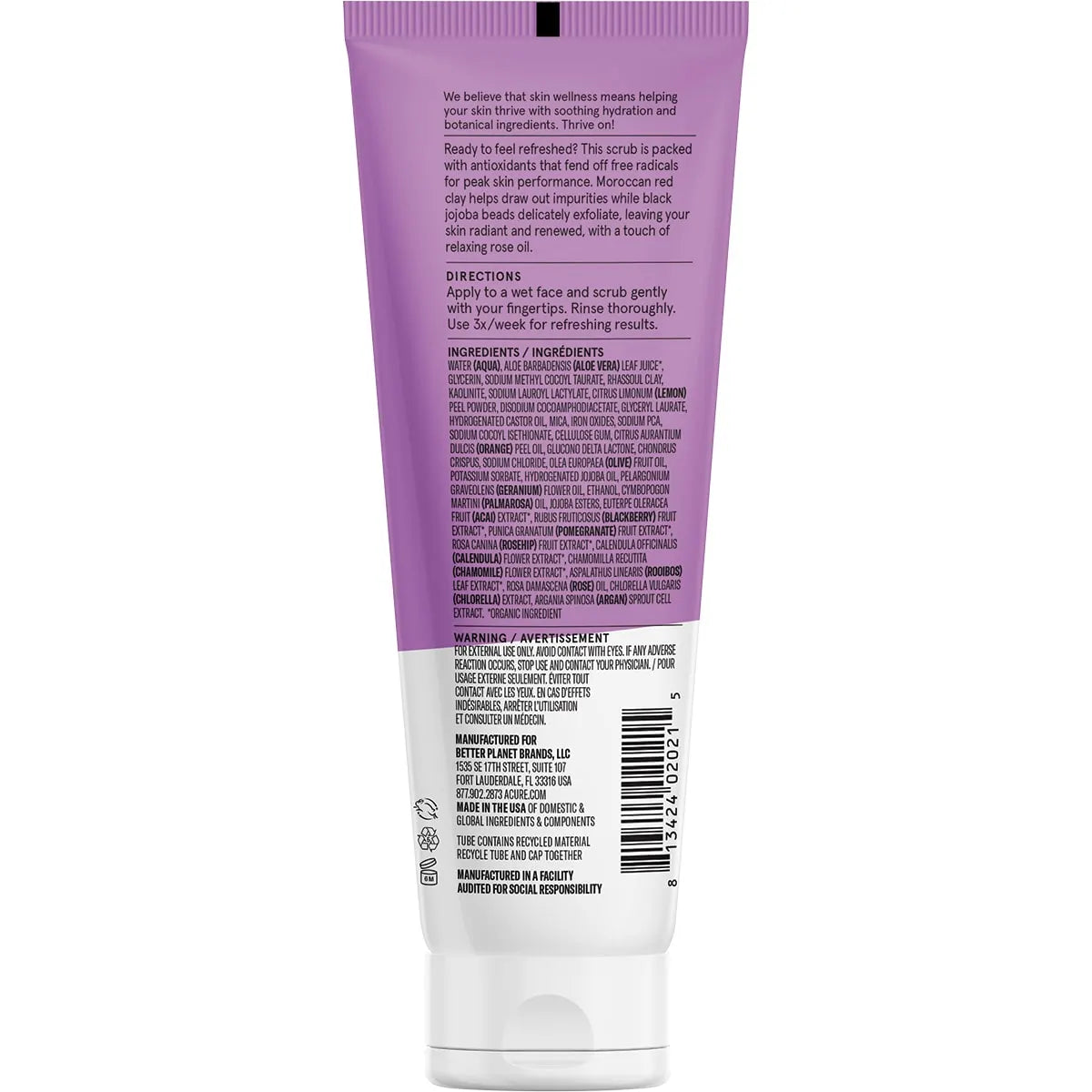 Acure Radically Rejuvenating Facial Scrub - 118ml