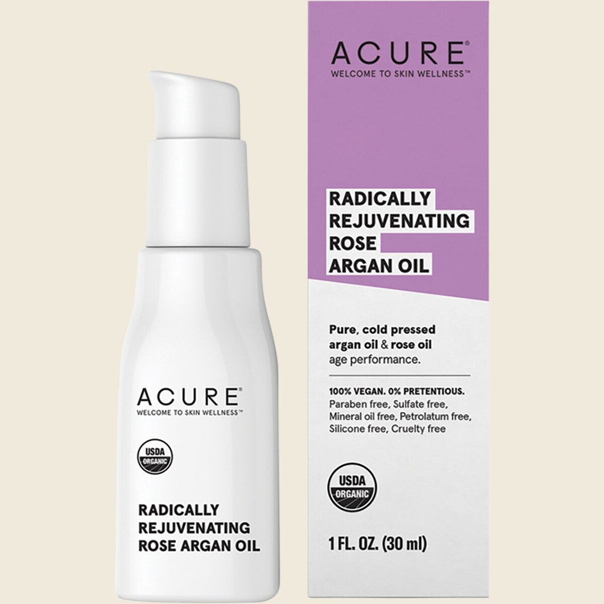 Acure Radically Rejuvenating Rose Argan Oil - 30ml