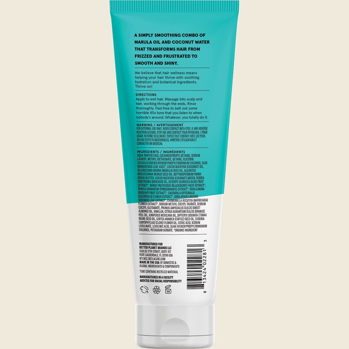 Acure Simply Smoothing Shampoo - Coconut - 236.5ml