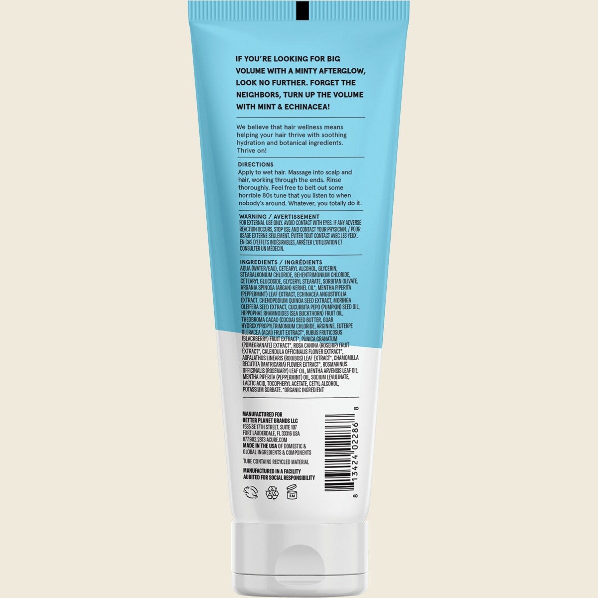 Acure Vivacious Volume Conditioner - Mint - 236.5ml