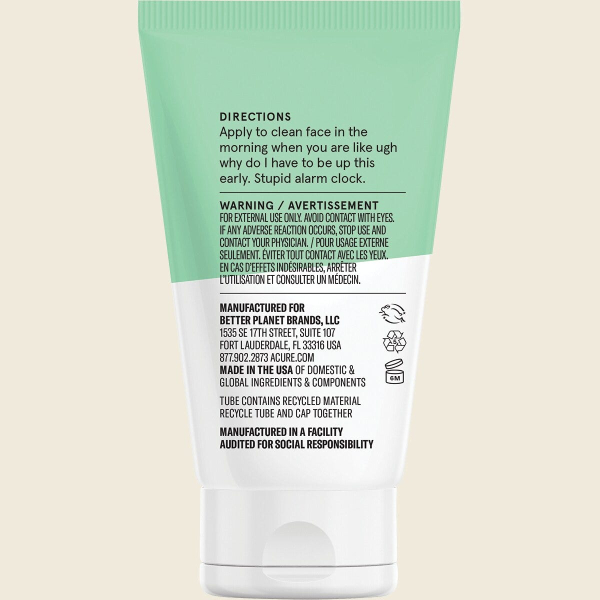 Acure Ultra Hydrating 12 Hour Facial Moisturizer 30ml