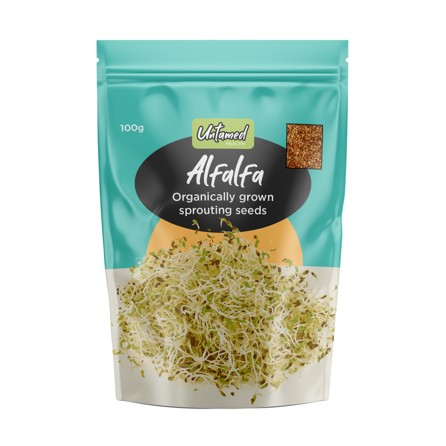 Untamed Health Alfalfa Sprout Seeds 100g
