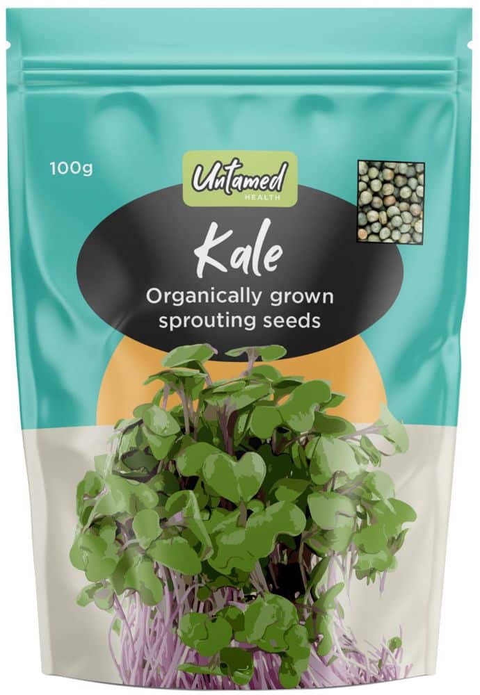 A. Vogel Biosnacky Organic Kale Seeds for sprouting 100g front