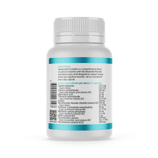 Micronutrition Advanced B Complex 60 Vege Caps Back