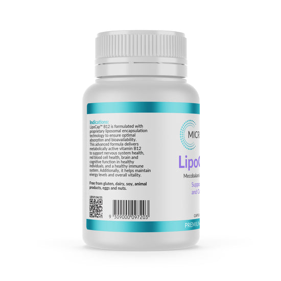 Micronutrition LipoCap B12 30 Vege Caps Back