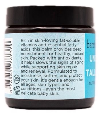 Barefoot Skincare Tallow Balm Unscented 100g Back