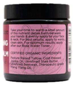 Barefoot Skincare Tallow Balm Ylang Ylang 100g Back