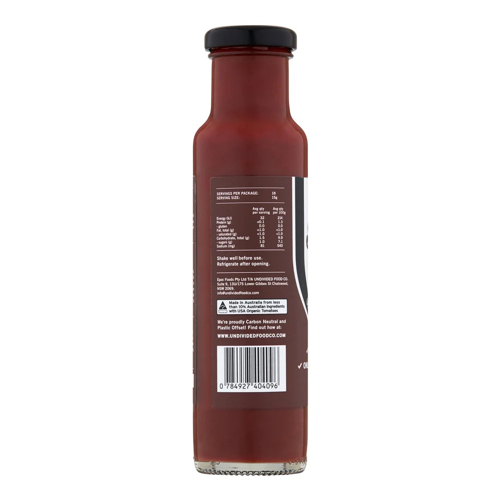 Undivided Food Co Good Sauce BBQ 12x270g back