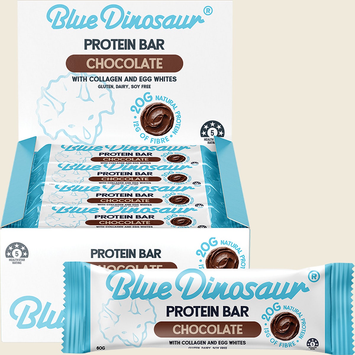 Blue Dinosaur Chocolate Protein Bar 60g 12-pack