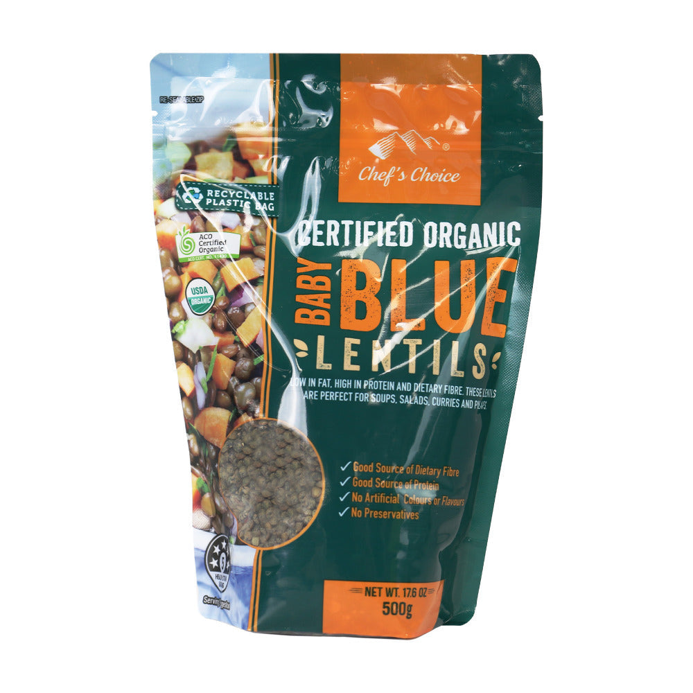 Chef's Choice Organic French Style Green Lentils 500g