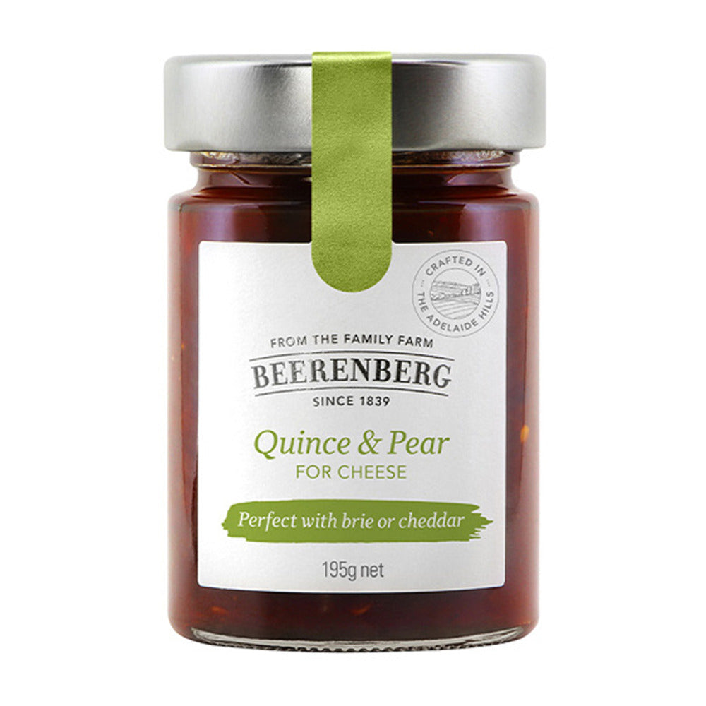 Beerenberg All Natural Quince & Pear for Cheese 195g Front