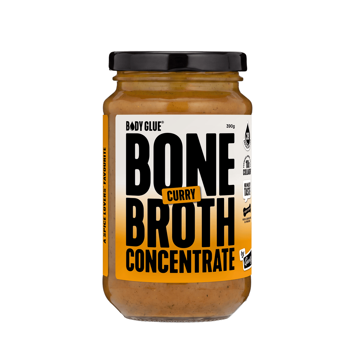 Gevity Rx Curry Bone Broth Concentrate 390g front packaging