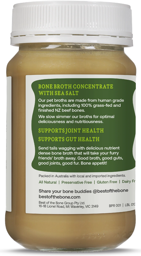 Best of the Bone Bone Buddies Pet Bone Broth Beef Concentrate 375g
