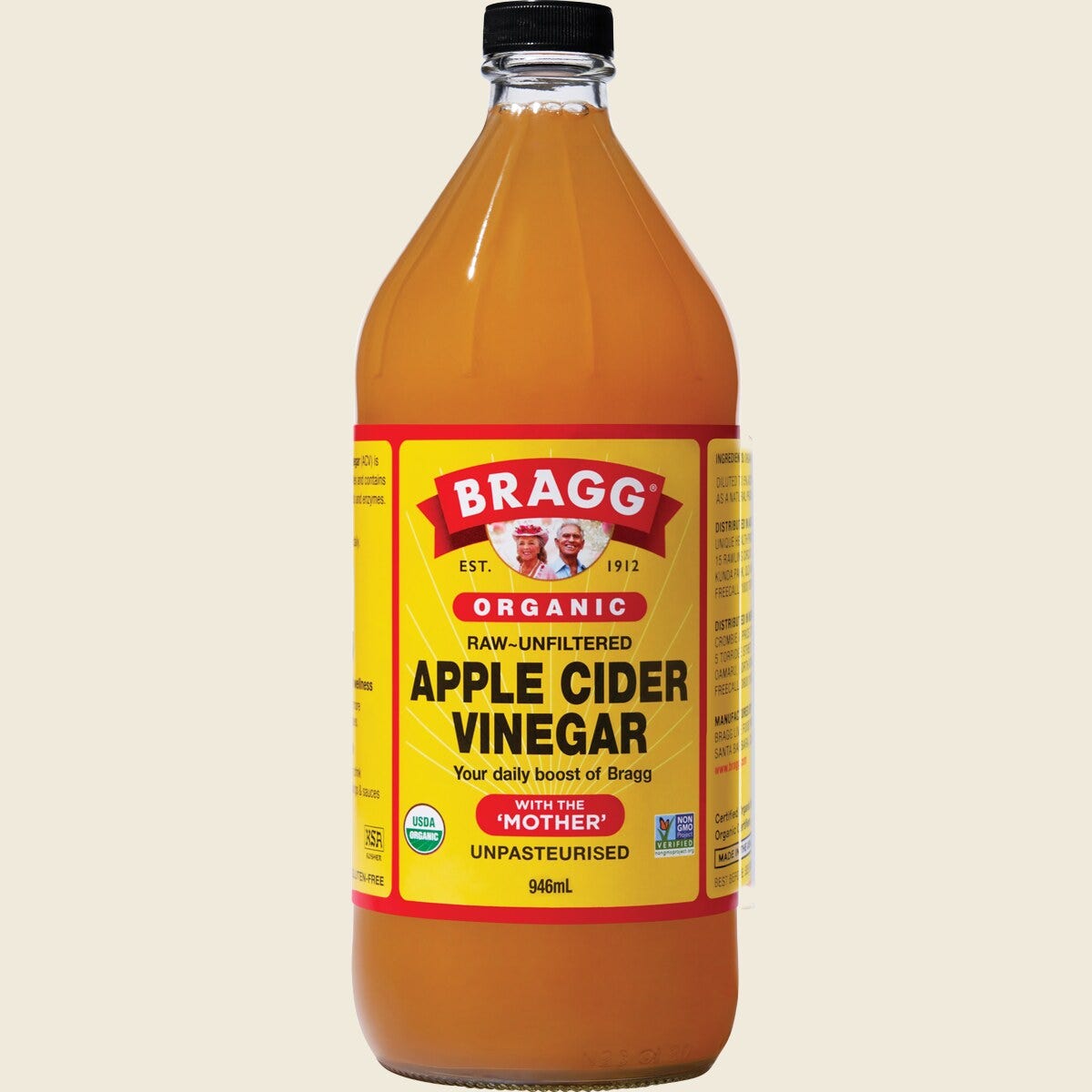 Bragg Certified Organic Apple Cider Vinegar 946ml front
