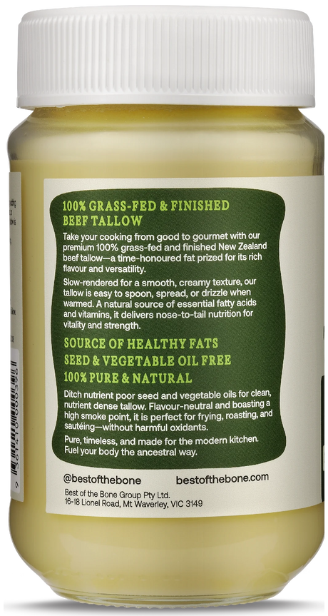 Best Of The Bone Grass-Fed Beef Tallow 320g