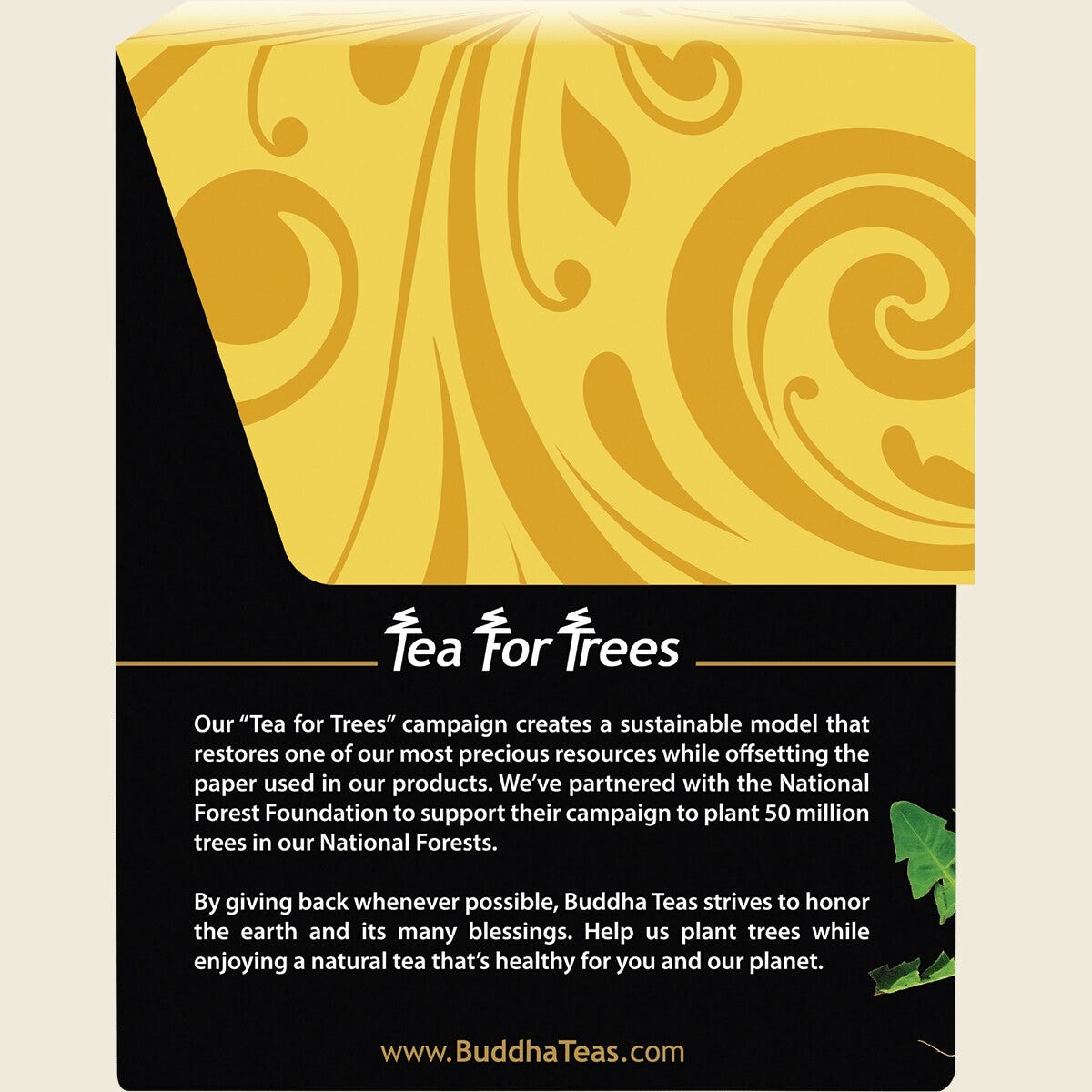 Buddha Teas Organic Herbal Tea Bags Dandelion Root Tea 18pk