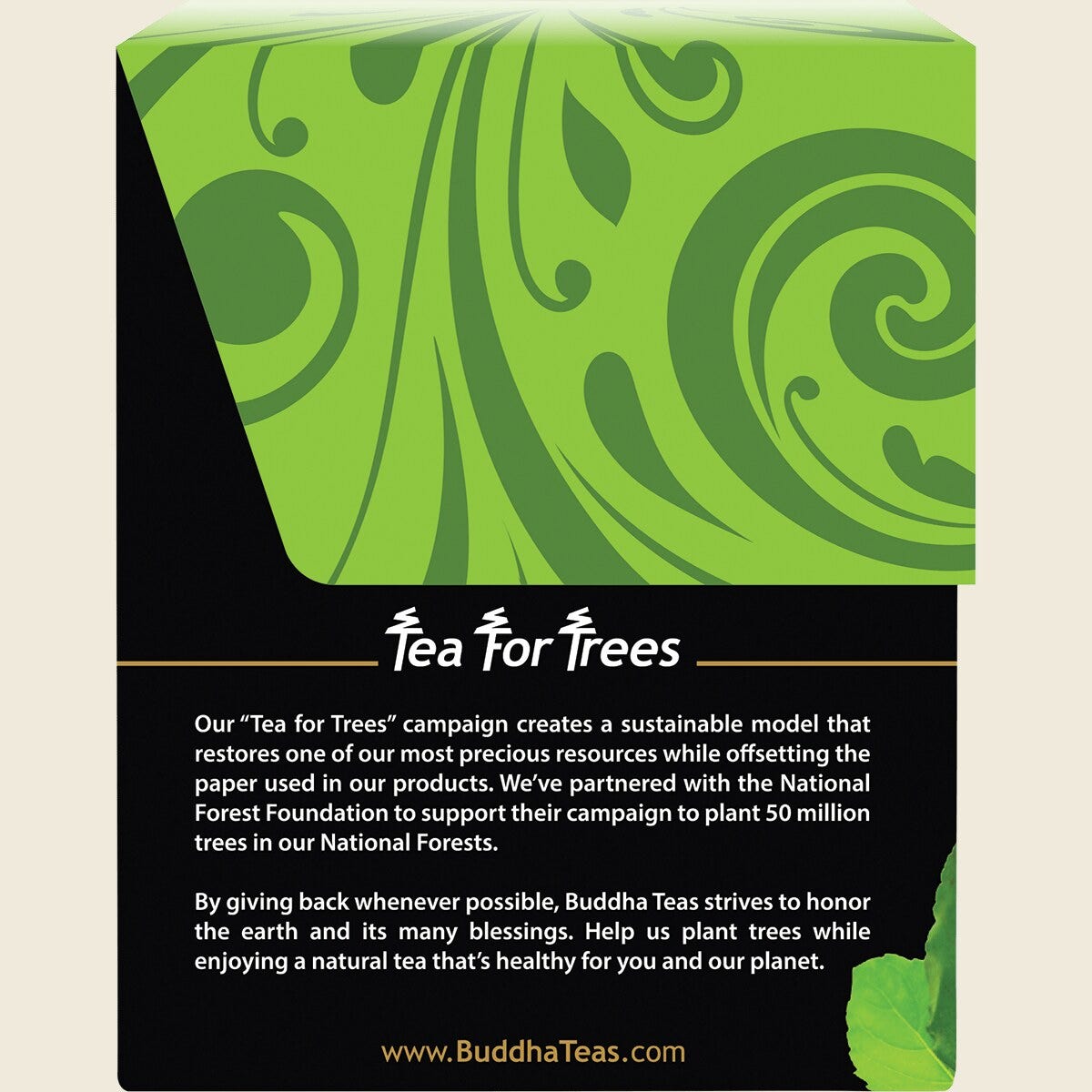 Buddha Teas Organic Herbal Tea Bags Holy Basil Tea (Tulsi) 18pk