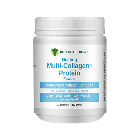 Best of the Bone Healing Multi-Collagen Protein Powder Hydrolysed Collagen Peptides Unflavoured 210g