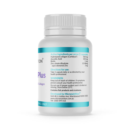 Micronutrition Cartidyss PlusMarine Collagen 30 Vege Caps Side