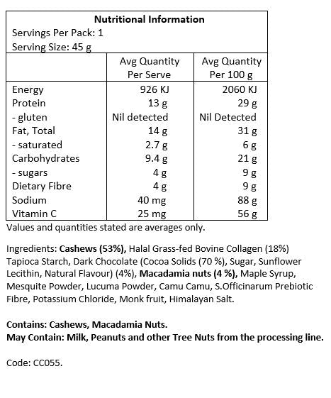 Chief Nutrition Collagen Protein Bar - Choc Salted Caramel 45g (12 bars)