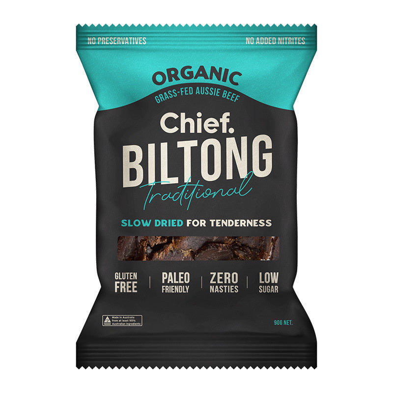 Chief Nutrition Organic Biltong Traditional Beef 90g