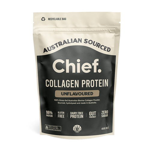 Chief Nutrition Grass-Fed Collagen Protein Powder - Unflavoured 450g