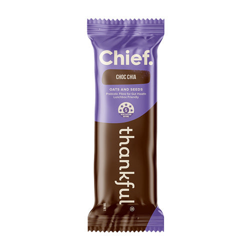 Chief Nutrition Thankful Bar - Choc Chia 30g (12 bars)