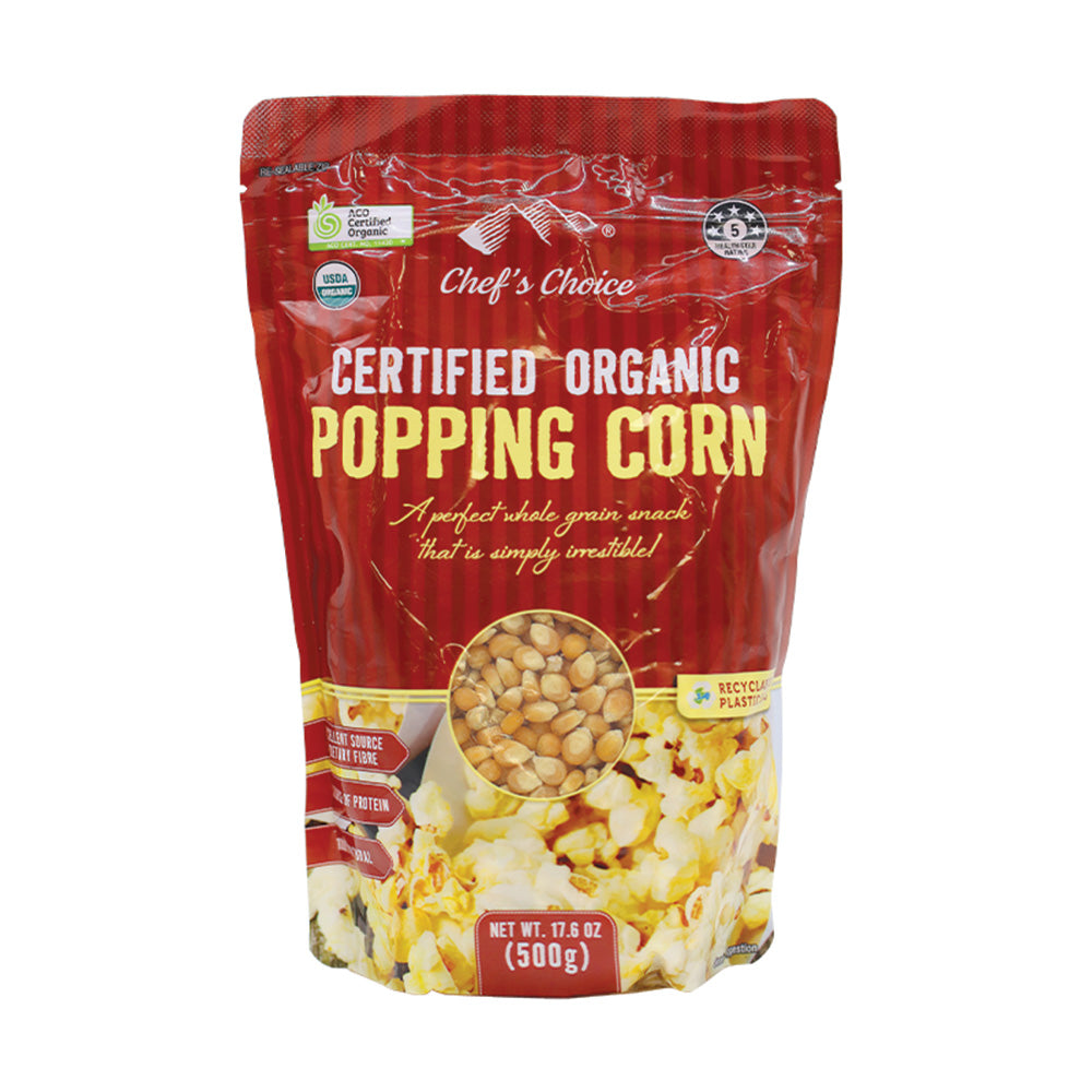 Chef's Choice Certified Organic Popping Corn 500g